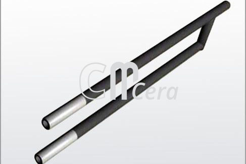 Bayonet-shape silicon-carbide rod